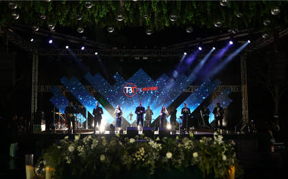 Stage and Backdrop — Sangeet decor — Zuri
